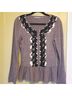 NY Collection Gray Black Cardigan Size M - photo 7