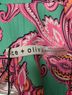 Alice + Olivia 98% Polyester 2% Elastane 100% Polyester Paisley Pink Green Blazer Size 2 - photo 3