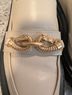 Tory Burch 100% Leather Black Ivory Flats Size 8 1/2 - photo 4