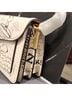 Coach 100% Leather Print Multi Color White Gold Shoulder Bag One size - photo 5
