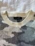 Banana Republic Camo Gray Ivory Pullover Sweater Size M - photo 3