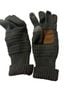 C.C Beanie Gray Brown Gloves One size - photo 2