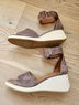 Chie Mihara 100% Suede Brown Ivory Sandals Size EU 42 - photo 8