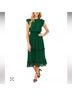 CeCe Solid Green Casual Dress Size XS - photo 3