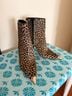 Michael Kors Animal Print Brown Black Ankle Boots Size 8 1/2 - photo 3