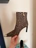 Michael Kors Animal Print Brown Black Ankle Boots Size 8 1/2 - photo 7