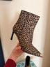 Michael Kors Animal Print Brown Black Ankle Boots Size 8 1/2 - photo 6