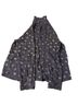 Marks & Spencer Animal Print Blue Gold Long Sleeve Button-Down Shirt Size 8 - photo 1