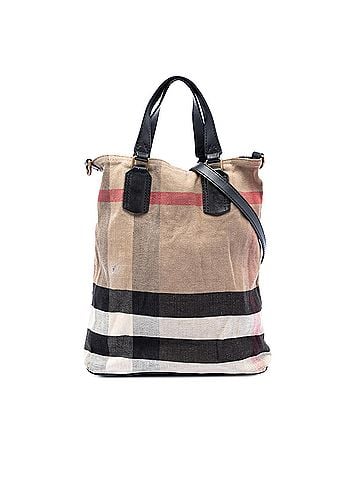 Burberry Mega Check Canvas Tottenham Brit Satchel (view 1)