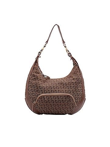 Fendi Zucchino Canvas Chef Pocket Hobo (view 1)