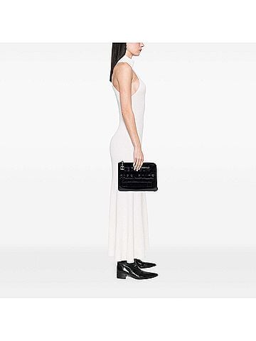 Chanel Distressed Calfskin Je Ne Suis Pas En Solde Clutch (view 2)