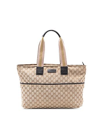 Gucci GG Canvas Web Tote (view 1)