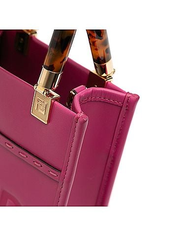 Fendi Mini Leather Sunshine Shopper Tote (view 2)