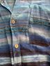Chico's 100% Silk Stripes Blue Button-Down Shirt Size M - photo 6