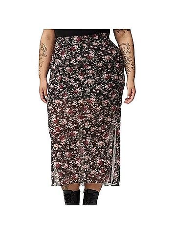 Torrid Vintage floral mesh Maxi Skirt Casual Skirt (view 2)