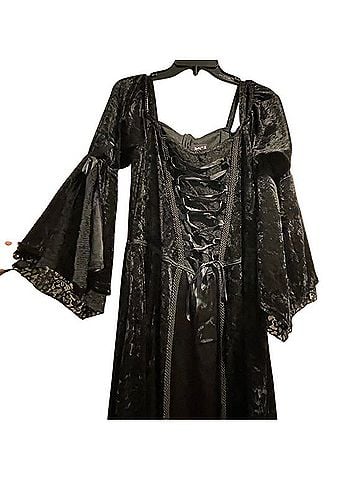 Lip Service Black velvet renaissance dress Casual Dress (view 1)