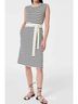 SPANX Stripes White Black Casual Dress Size L - photo 3