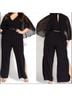 City Chic 96% Polyester 4% Elastane 100% Polyester 97% Polyester 3% Elastane Solid Black Jumpsuit Size 14 - photo 5