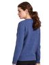 McDONALD Camo Solid Blue Wool Pullover Sweater Size S - photo 2