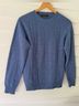 McDONALD Camo Solid Blue Wool Pullover Sweater Size S - photo 4