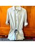 Chaiken Stripes Blue White Romper Size 4X - photo 4