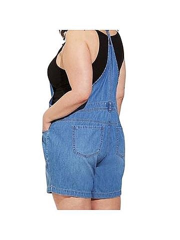 Torrid Lightweight Denim Shortall Overalls (view 2)