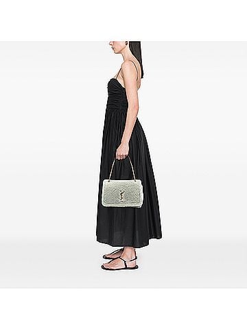Saint Laurent Medium Shearling Monogram Kate Reversible Shoulder Bag (view 2)