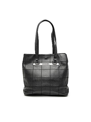 Chanel Choco Bar Caviar Tote (view 1)