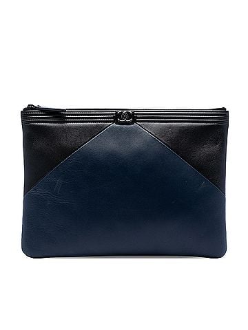 Chanel Medium Bicolor Lambskin Boy O Case Clutch (view 1)