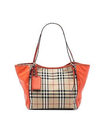 Burberry Small Haymarket Check Canvas and Leather Canterbury Tote (view 1)