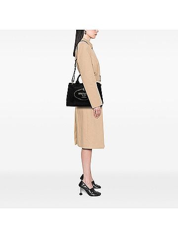 Prada Canvas Canapa Logo Satchel (view 2)
