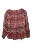Sundance 100% Silk Print Pink Blouse Size S - photo 2