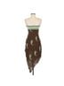 Ecote Paisley Brown Multi Color Teal Cocktail Dress Size M - photo 2