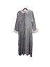 Natori 100% Polyester Gray Ivory Casual Dress Size L - photo 1
