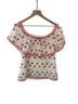 Alexis Floral White Red Blouse Size M - photo 2