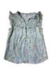 Lauren Conrad Floral Blue Multi Color Blouse Size XS - photo 1