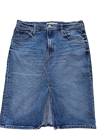 Mother the ditcher midi skirt  Denim Skirt (view 1)