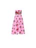 Aston Studio 100% Recycled Polyester Floral Pink Red Cocktail Dress Size 4 - photo 1