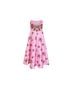 Aston Studio 100% Recycled Polyester Floral Pink Red Cocktail Dress Size 4 - photo 2