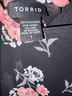 Torrid 100% Polyester Floral Black Pink Long Sleeve Blouse Size 1X - photo 3