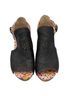 L'Artiste 100% Leather Black Multi Color Heels Size EU 36 - photo 2