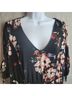 Torrid Floral Pink Black Casual Dress Size 1X - photo 3