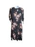 Torrid Floral Pink Black Casual Dress Size 1X - photo 2
