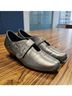 Ziera 100% Leather Solid Silver Gray Heels Size 9 1/2 - photo 4