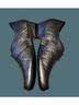Ziera 100% Leather Solid Silver Gray Heels Size 9 1/2 - photo 6