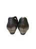 Ziera 100% Leather Solid Silver Gray Heels Size 9 1/2 - photo 2