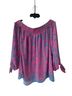 Lilly Pulitzer 100% Polyester Floral Multi Color Short Sleeve Blouse Size XL - photo 1