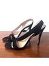 Pura Lopez 100% Suede Solid Black Heels Size EU 39 - photo 5