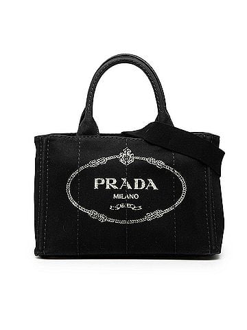 Prada Small Canvas Canapa Logo Satchel (view 1)