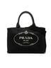 Prada 100% Canvas Black Small Canvas Canapa Logo Satchel One size - photo 1
